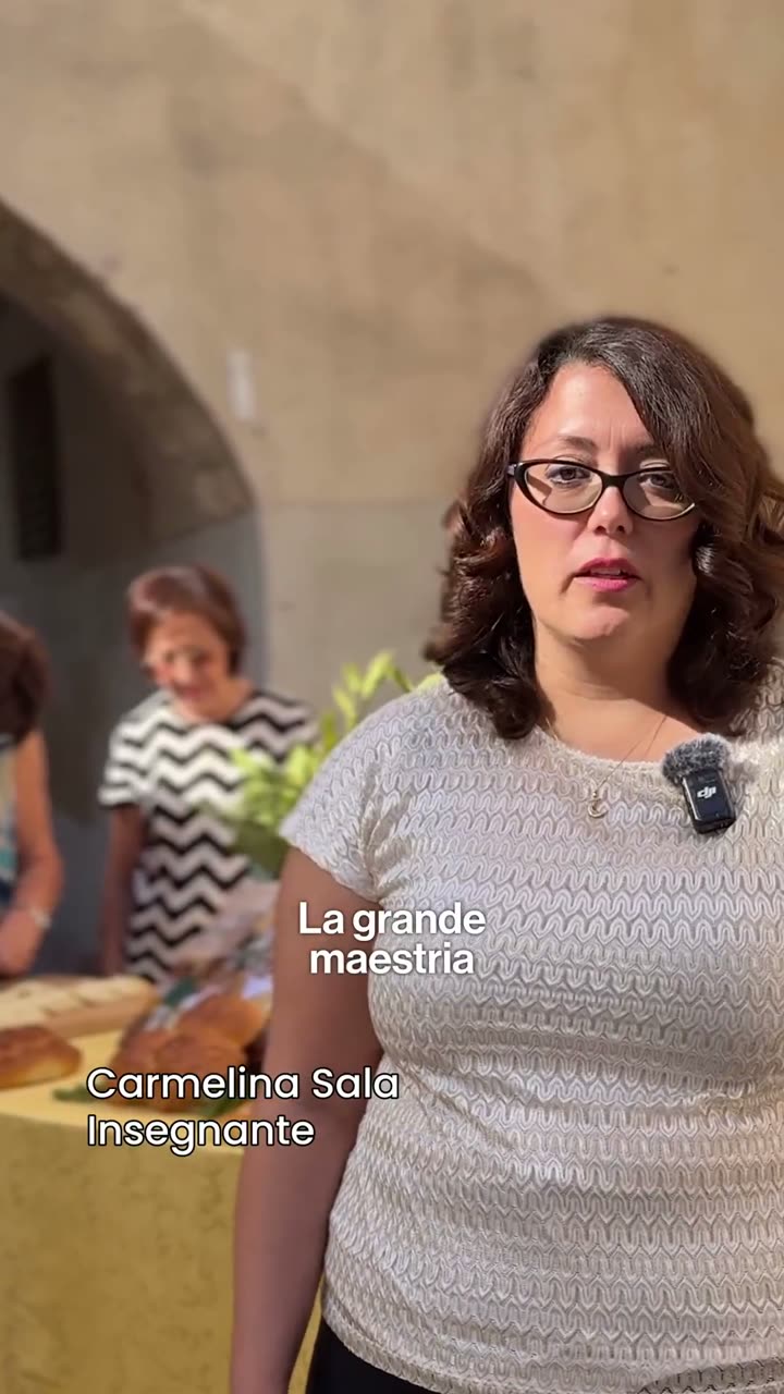 Fotogramma dell'intervista a Carmelina Sala