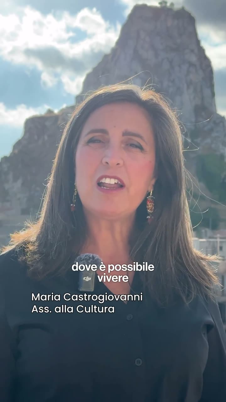 Fotogramma dell'intervista a Maria Castrogiovanni