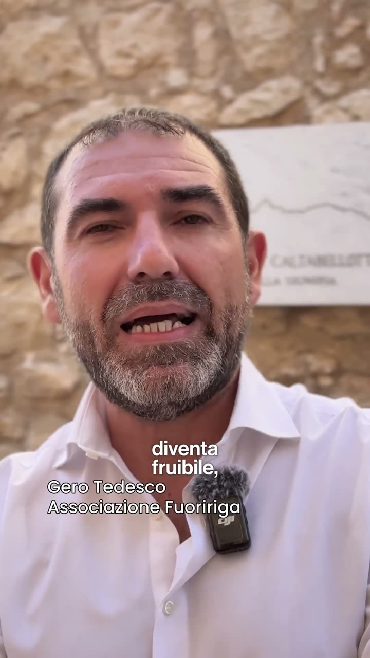 Fotogramma dell'intervista a Gero Tedesco